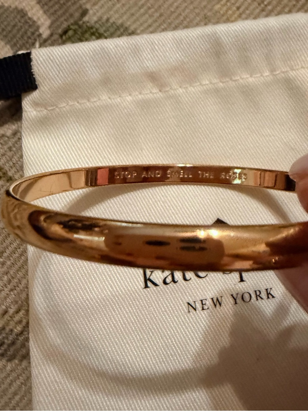 kate spade Gold Polished Bangle Bracelet - Picture 4 of 4